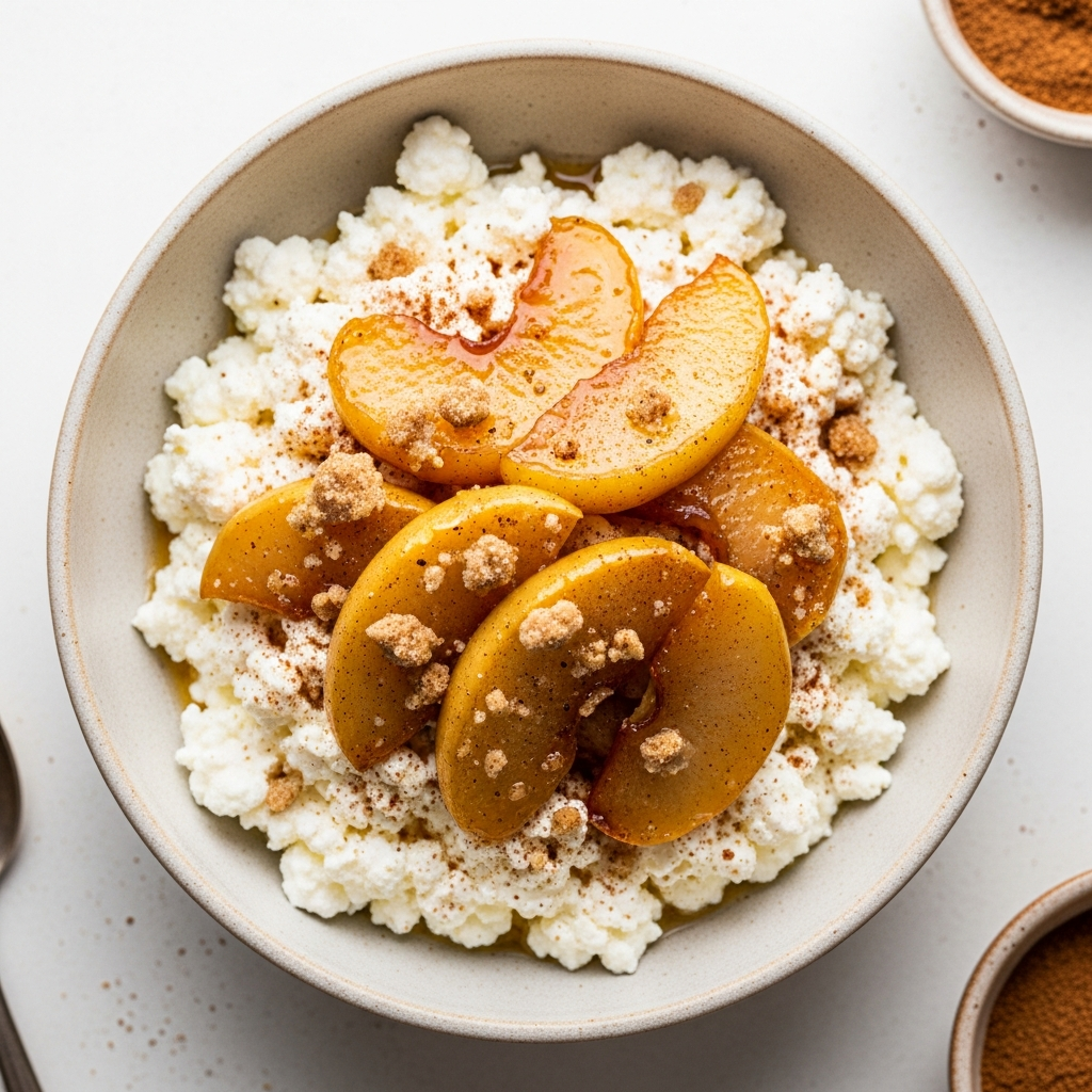 Apple Pie Cottage Cheese Bowl