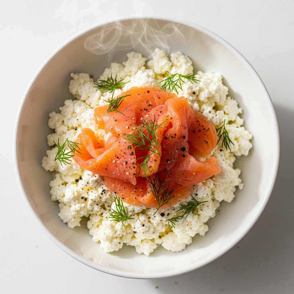 Smoked Salmon & Cottage Cheese Breakfast Bowl