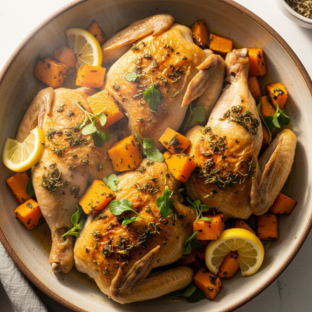 Lemon Herb Chicken & Pumpkin Bowl