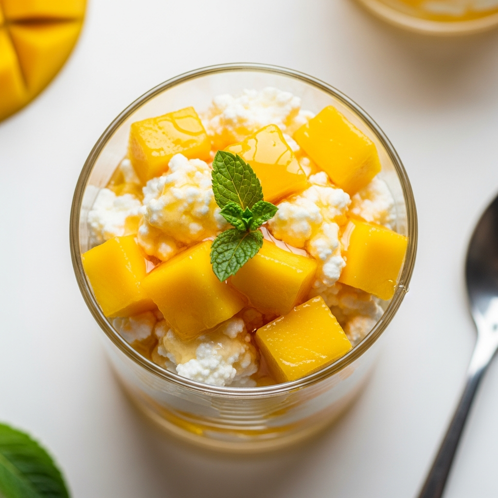 Mango Cottage Cheese Cup
