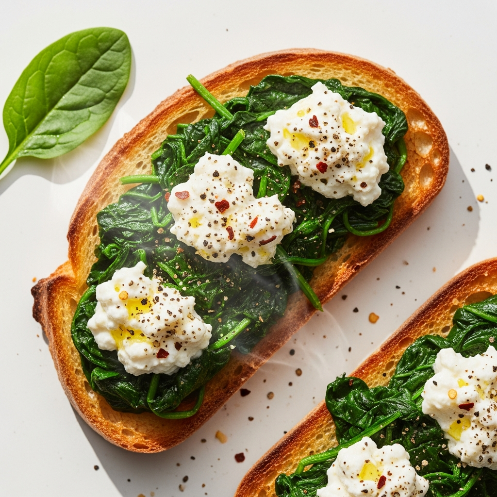 Spinach & Ricotta Breakfast Toast