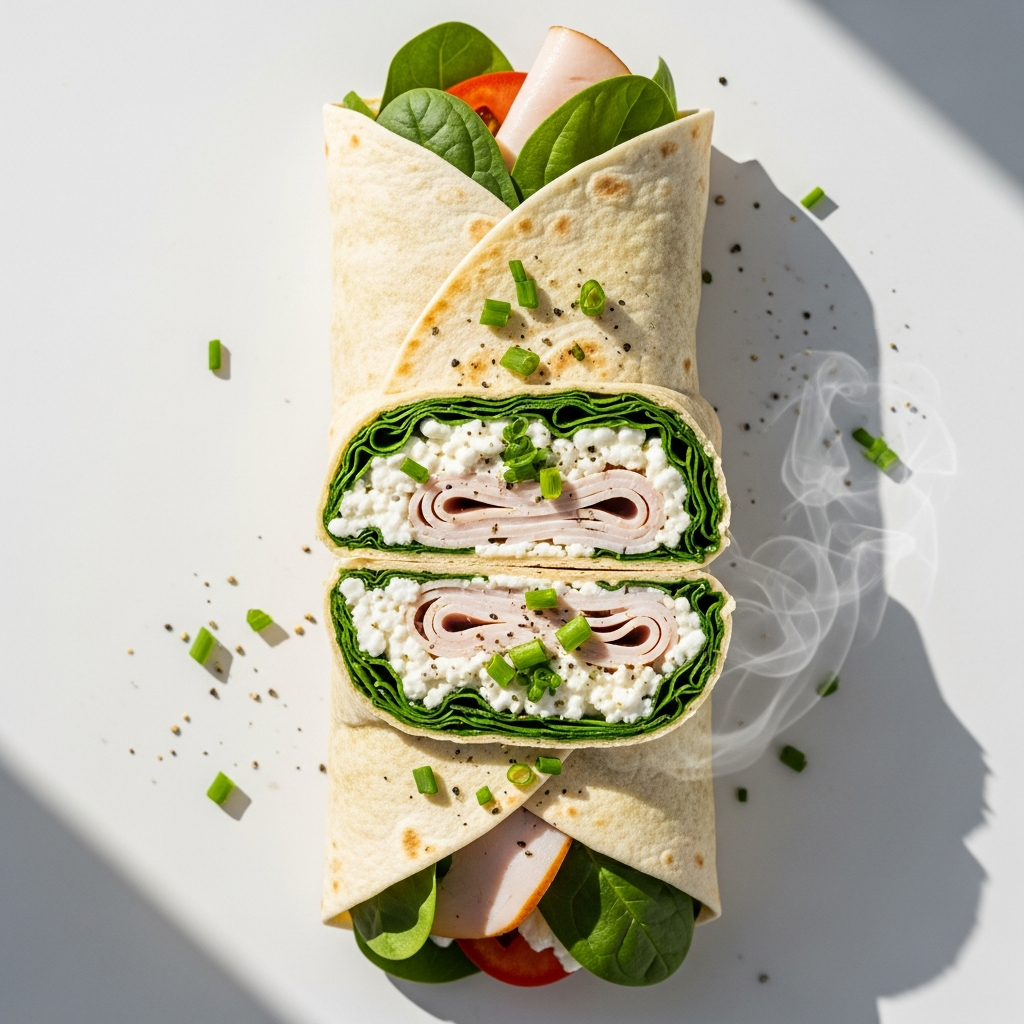 Turkey & Cottage Cheese Wrap