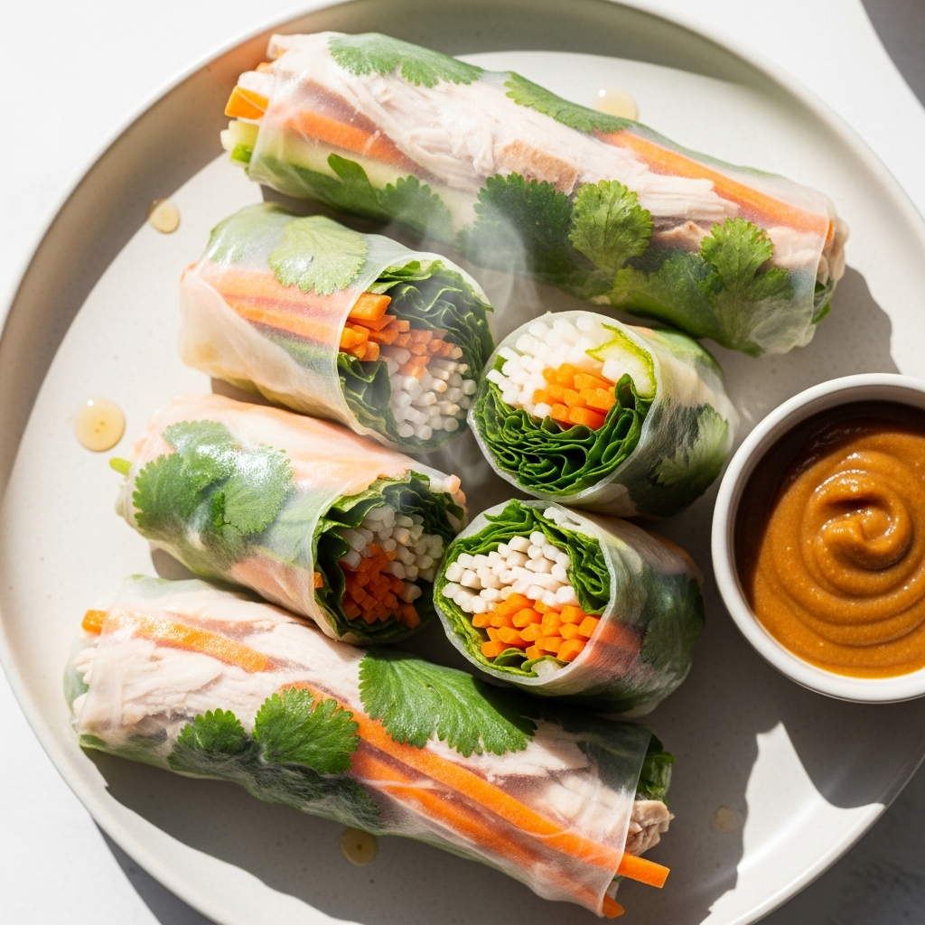 Turkey Rice Paper Rolls