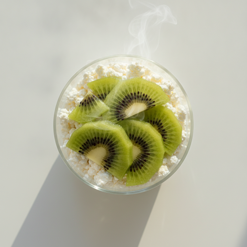 Cottage Cheese & Kiwi Cup (Vegetarian)