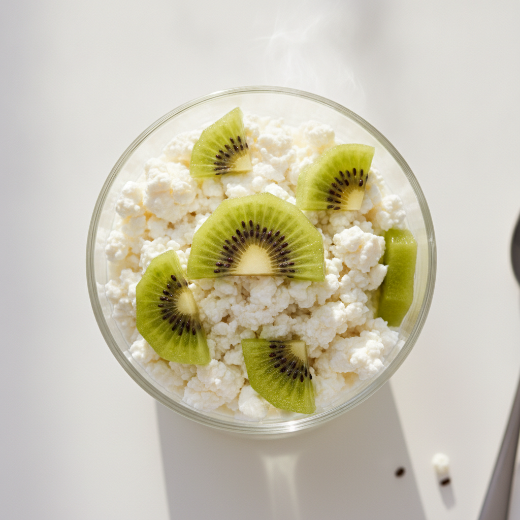 Cottage Cheese & Kiwi Cup (Peanut-Free)