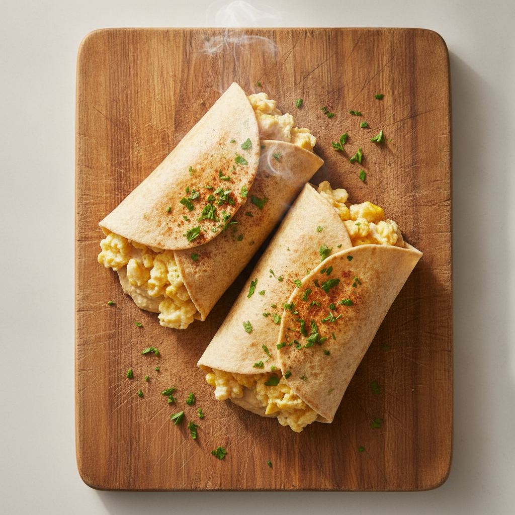 Egg & Hummus Wrap