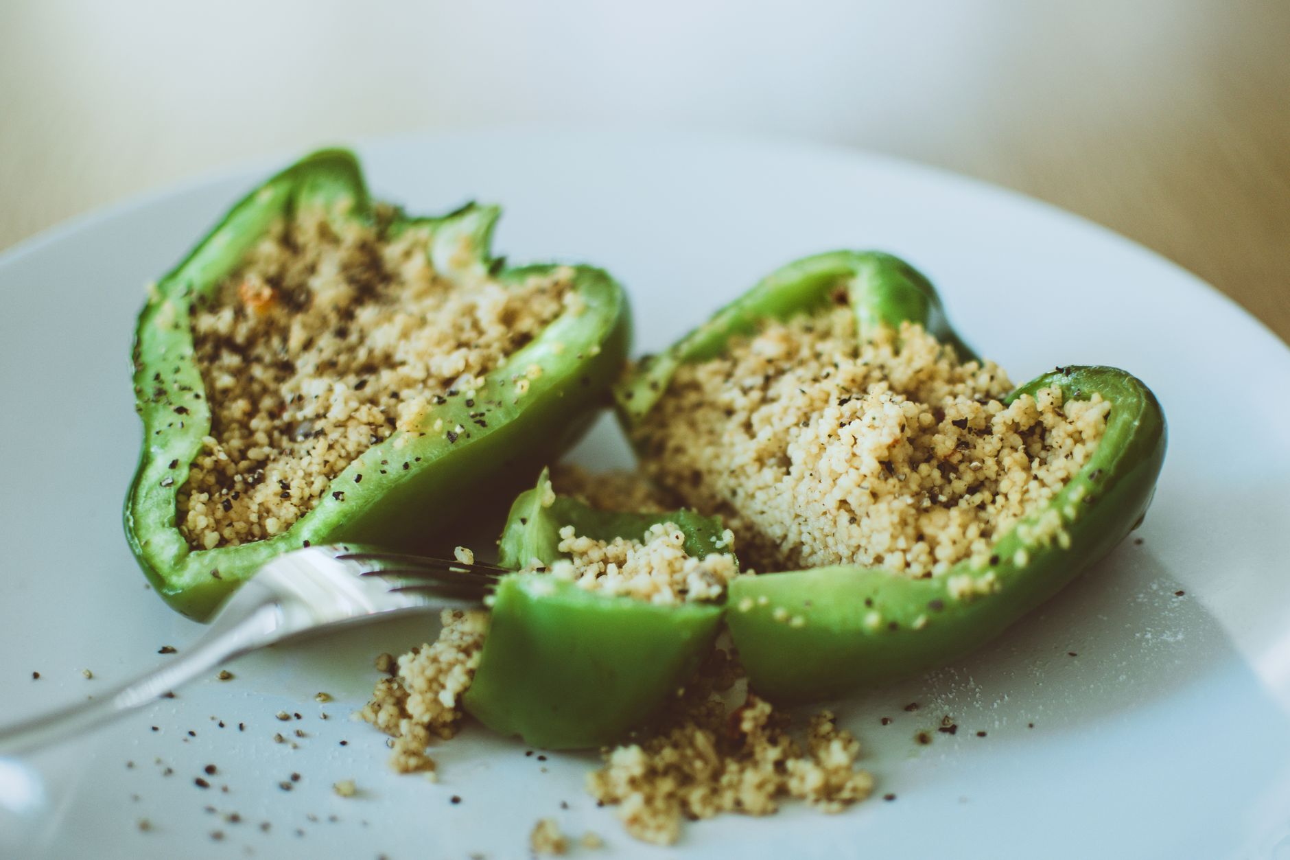 Savory Matcha Tofu Couscous Bites