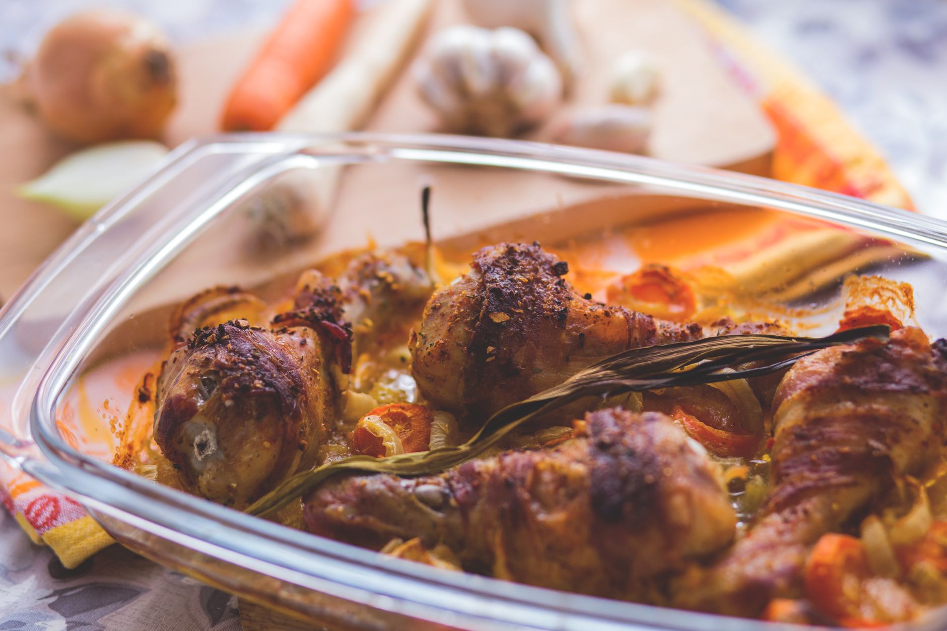 Honey Mustard Chicken with Roasted Carrots