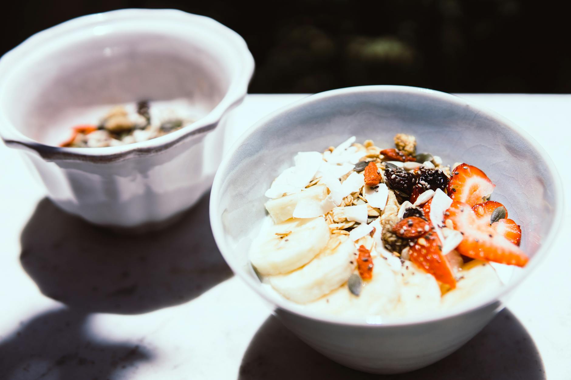 Warm Almond Banana Energy Custard