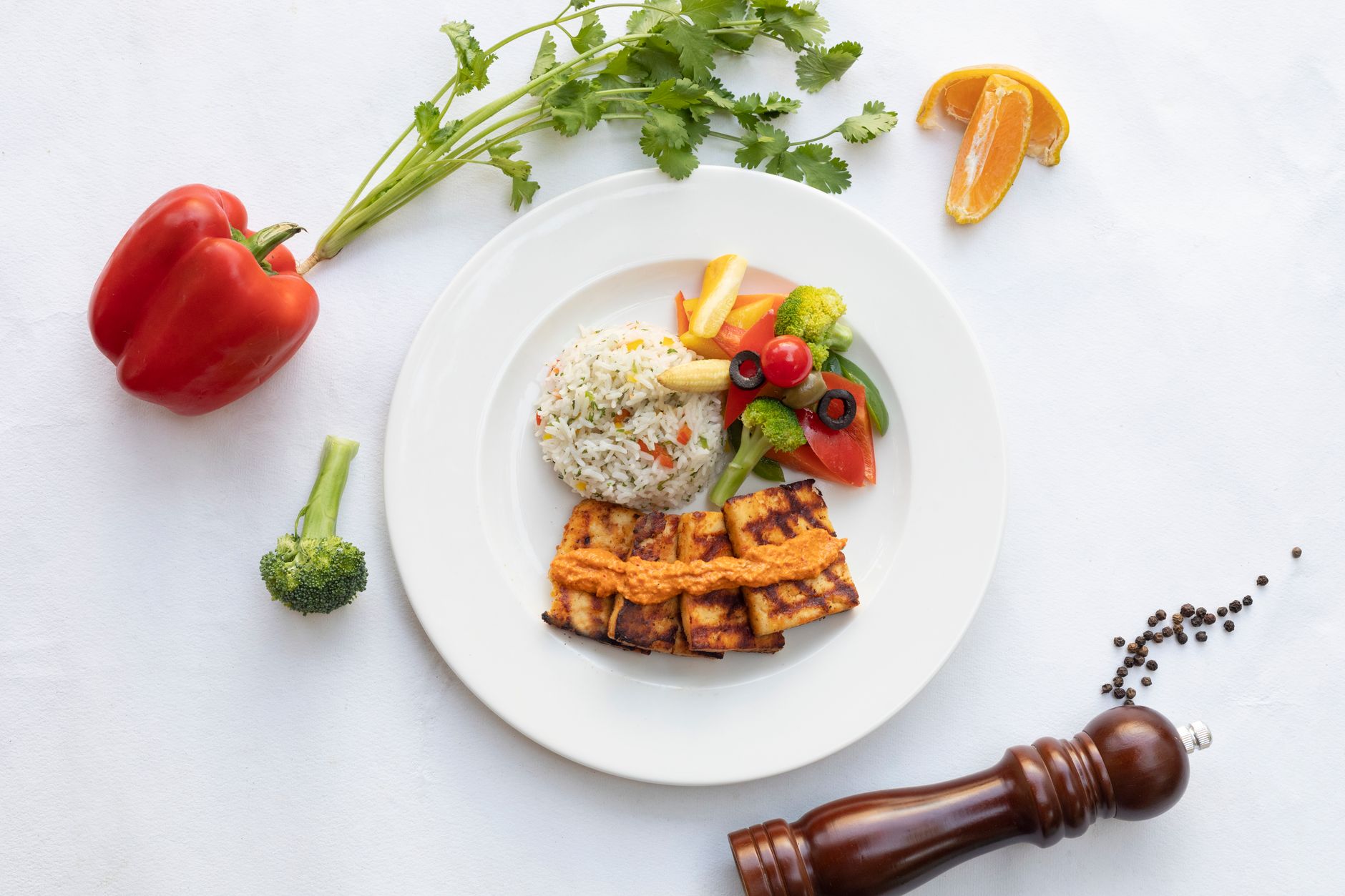 Cinnamon Herb Tofu Toast with Soft Brown Rice