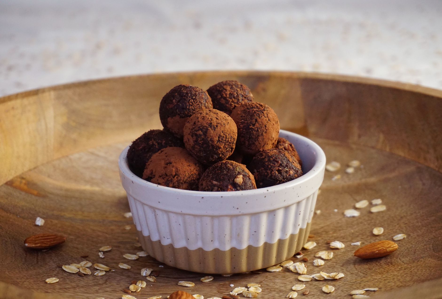 Cinnamon Cocoa Prune Brown Rice Bites