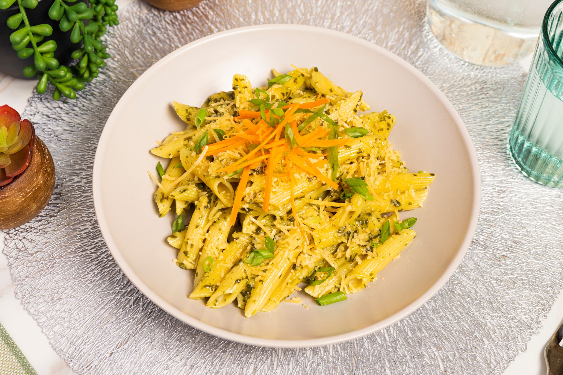 Mild Herb Cod Pasta Lunch Bowl