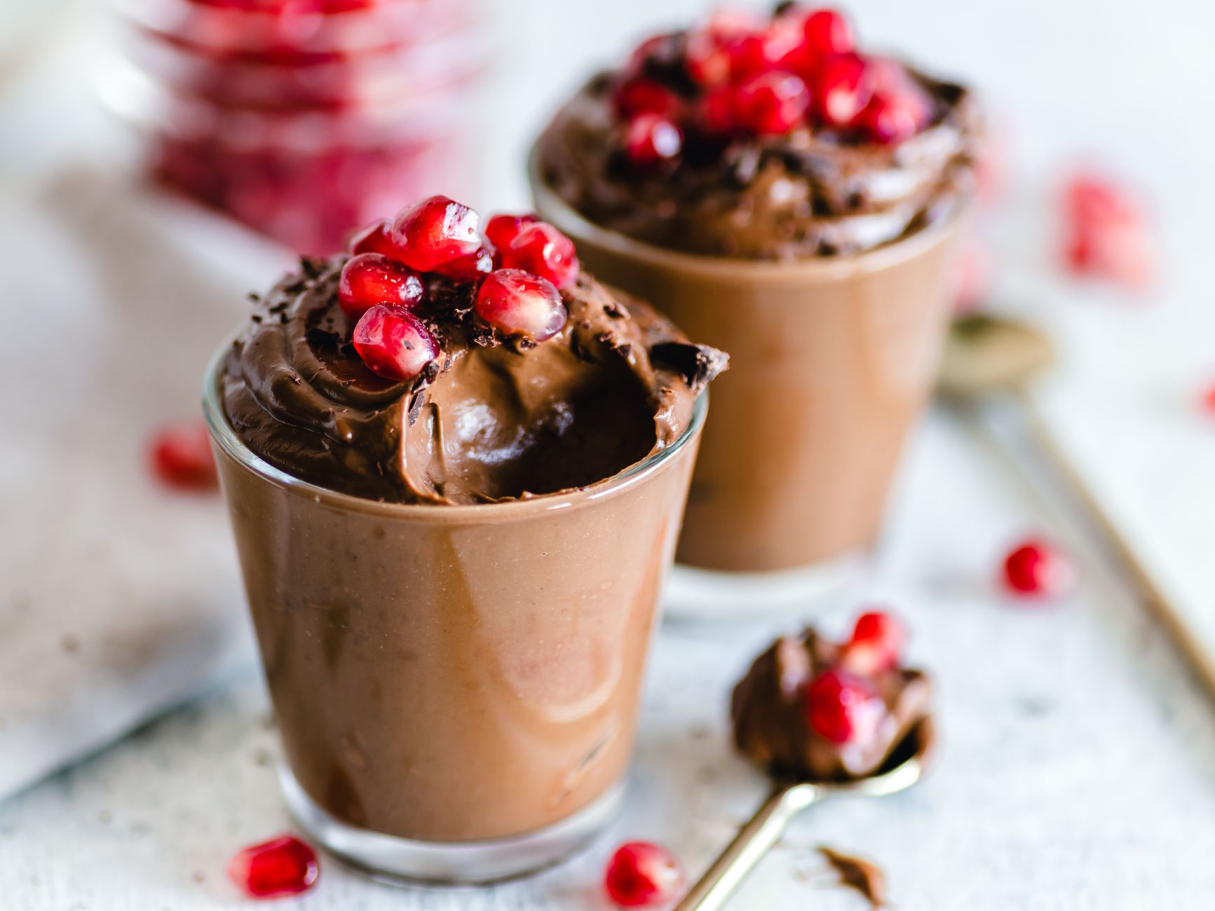 Chocolate Cherry Protein Mousse