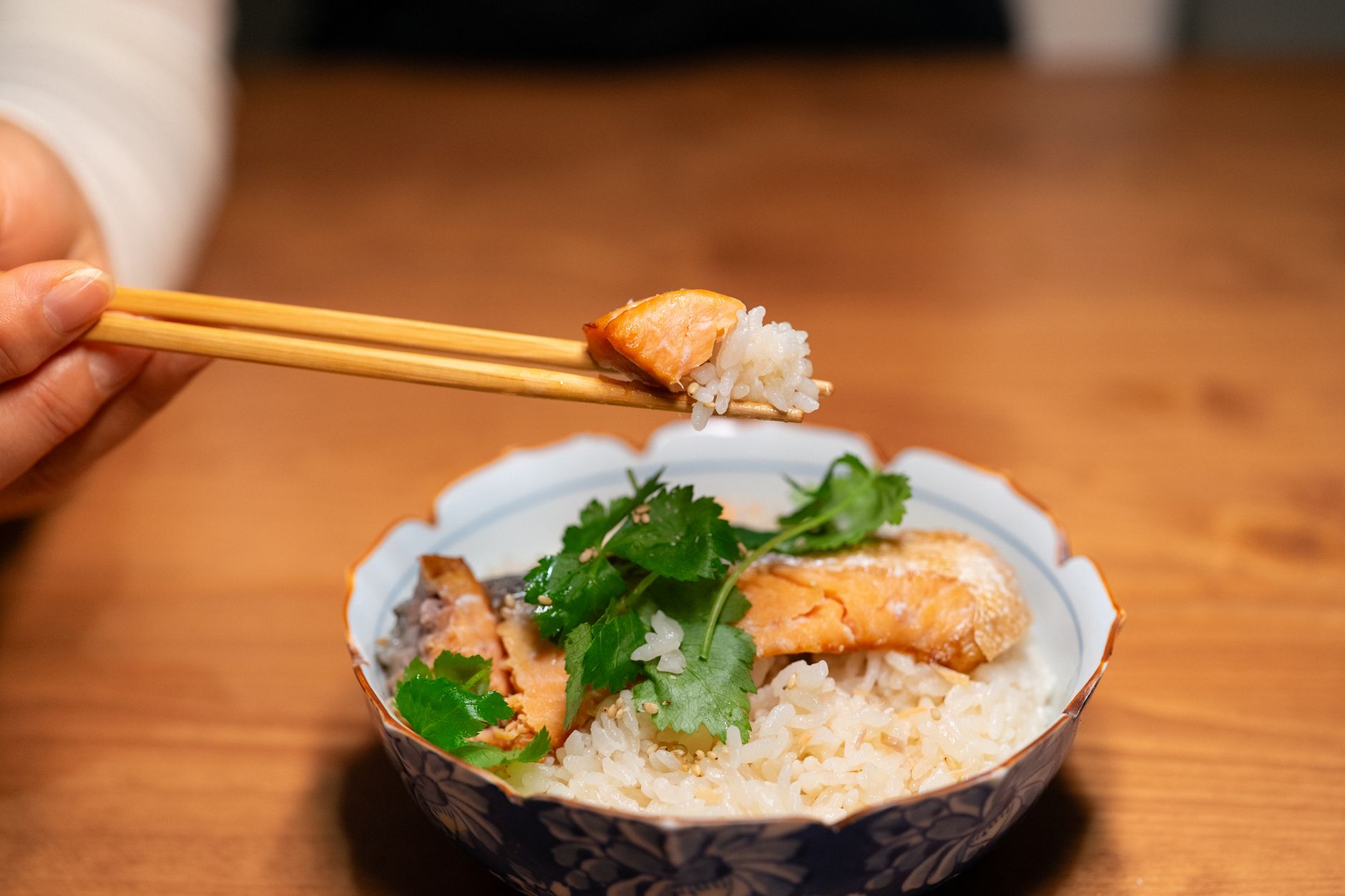 Herbed Salmon Brown Rice Bowl for Regularity