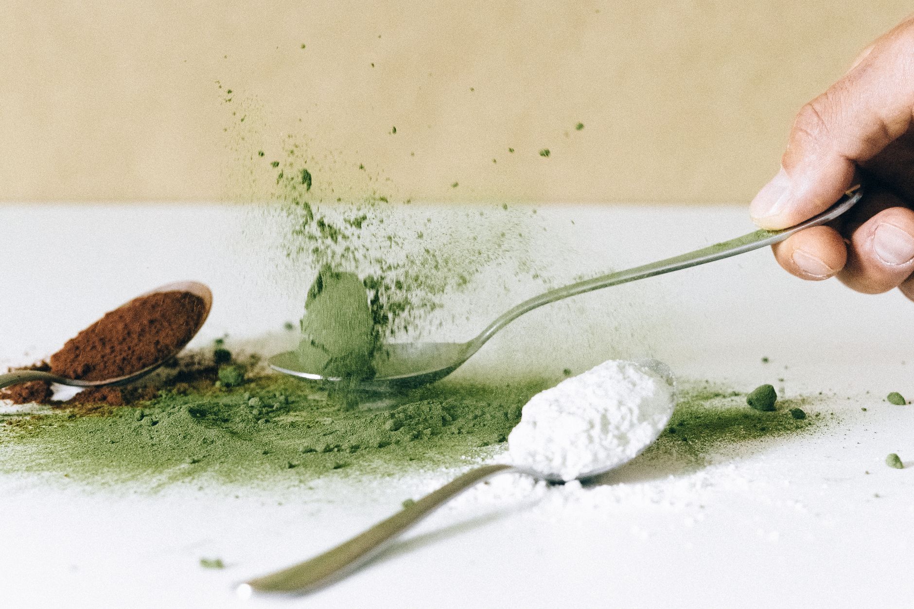 Calming Cinnamon Matcha Tofu Toast Bites