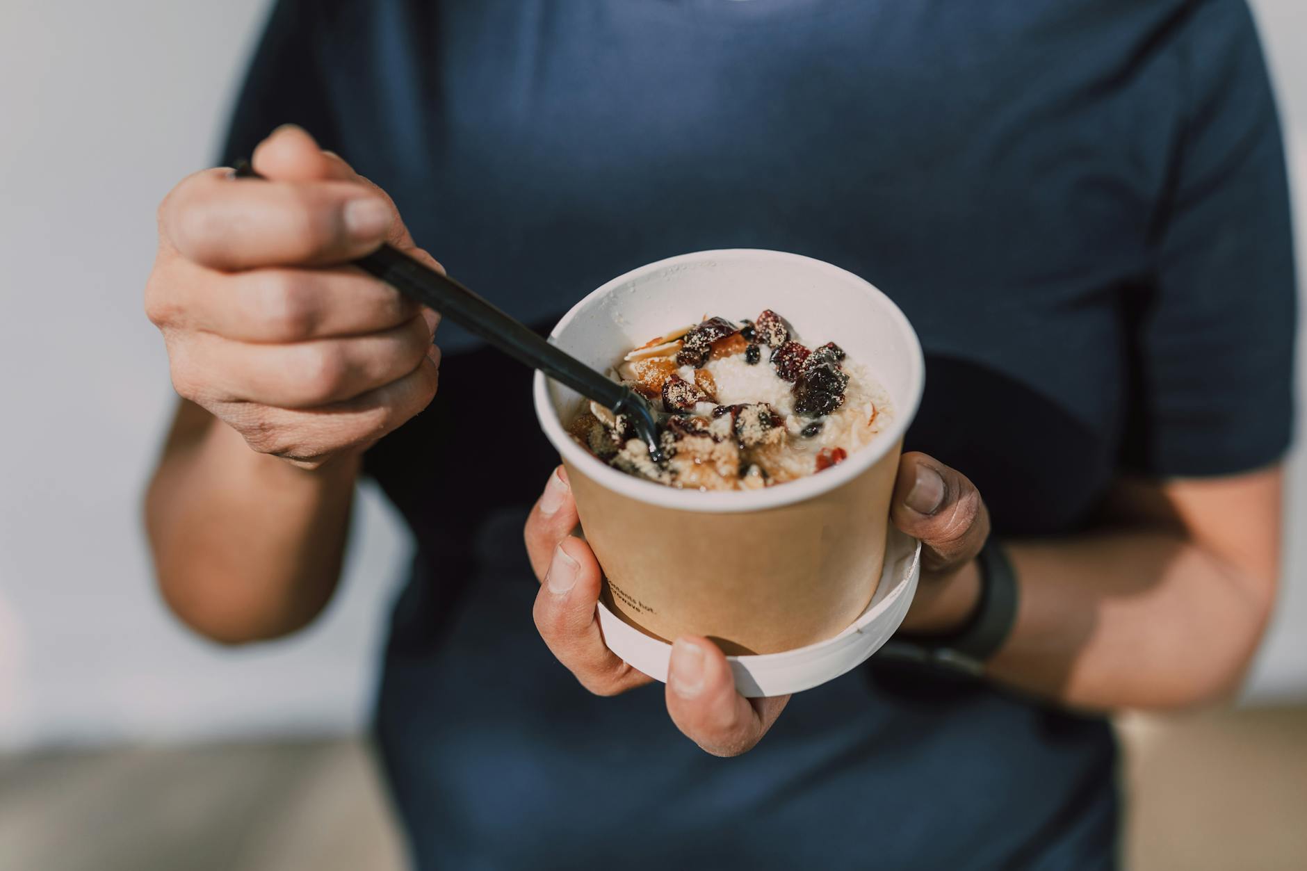 Soft Lemon Rice Protein Breakfast Cup