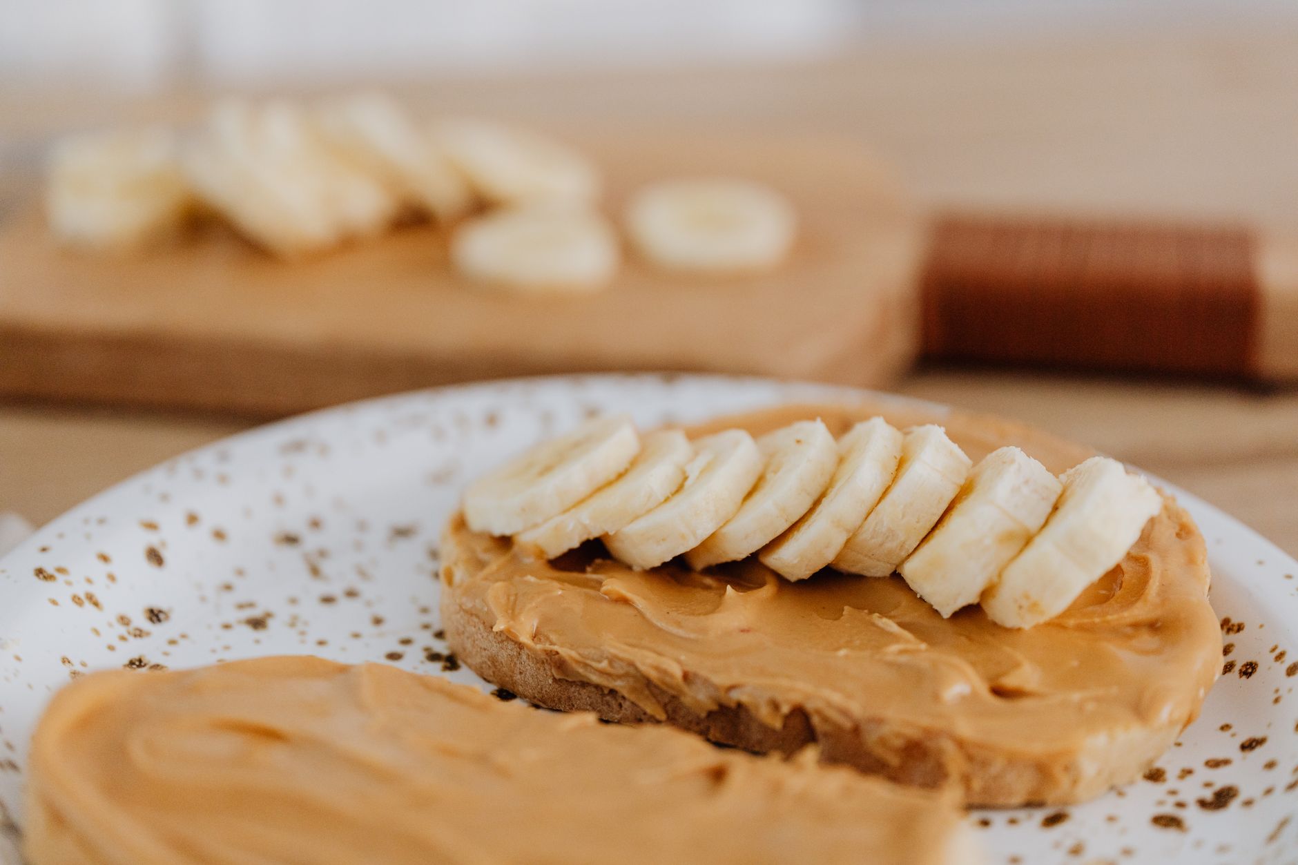 Peanut Butter Banana Protein Rice Cakes