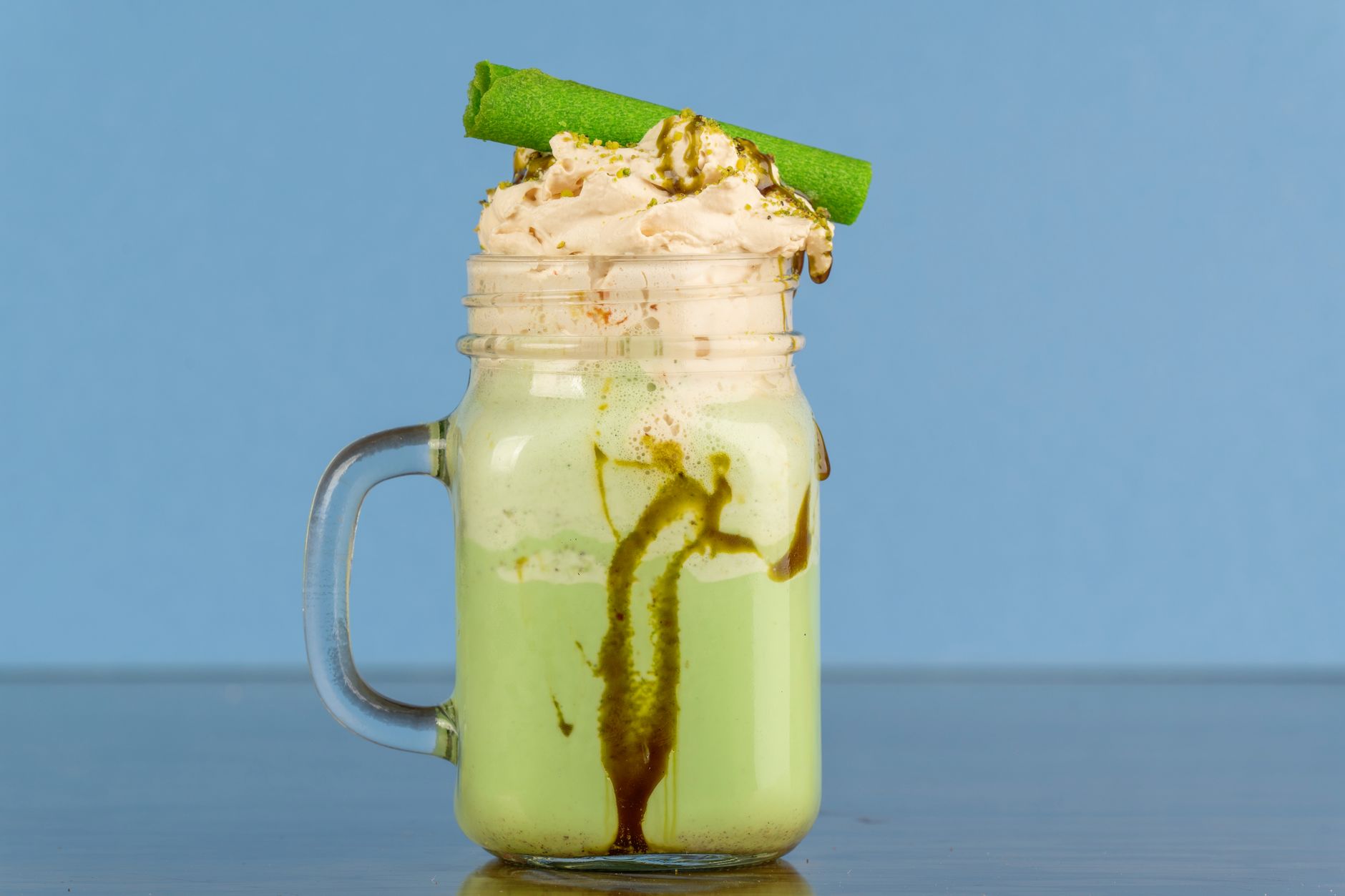 Cinnamon Matcha Prune Protein Smoothie
