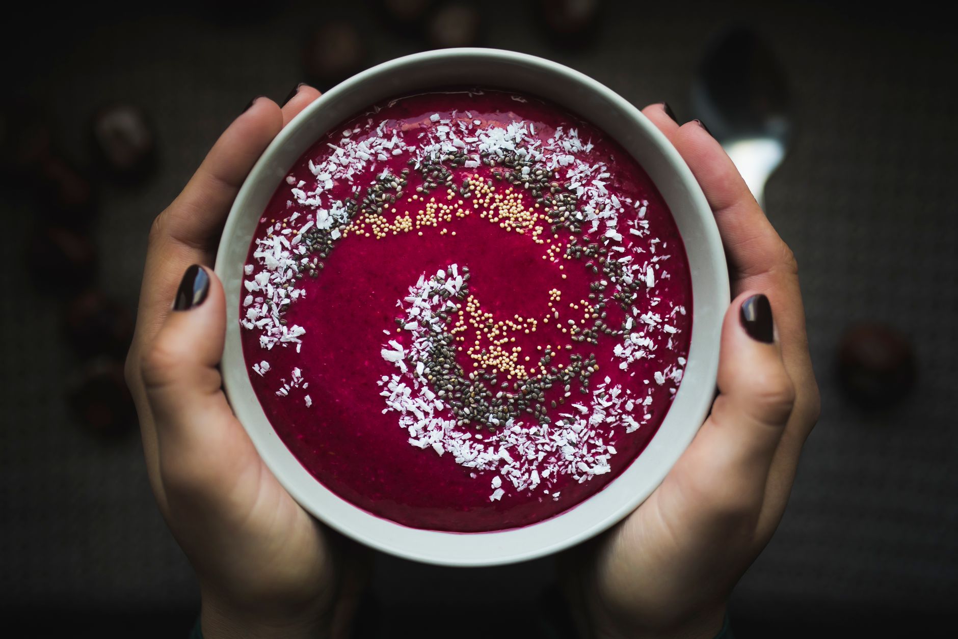 Coconut-Berry-Chia Sipper Smoothie