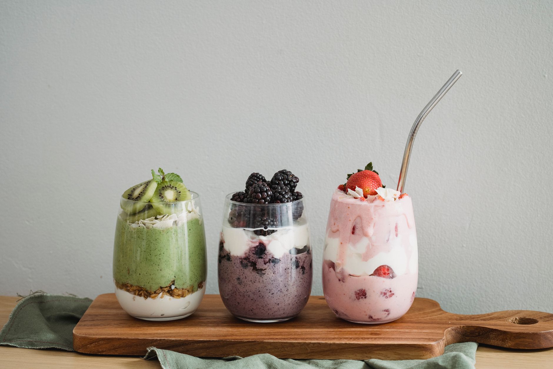 Creamy Matcha Tofu Brown Rice Power Smoothie