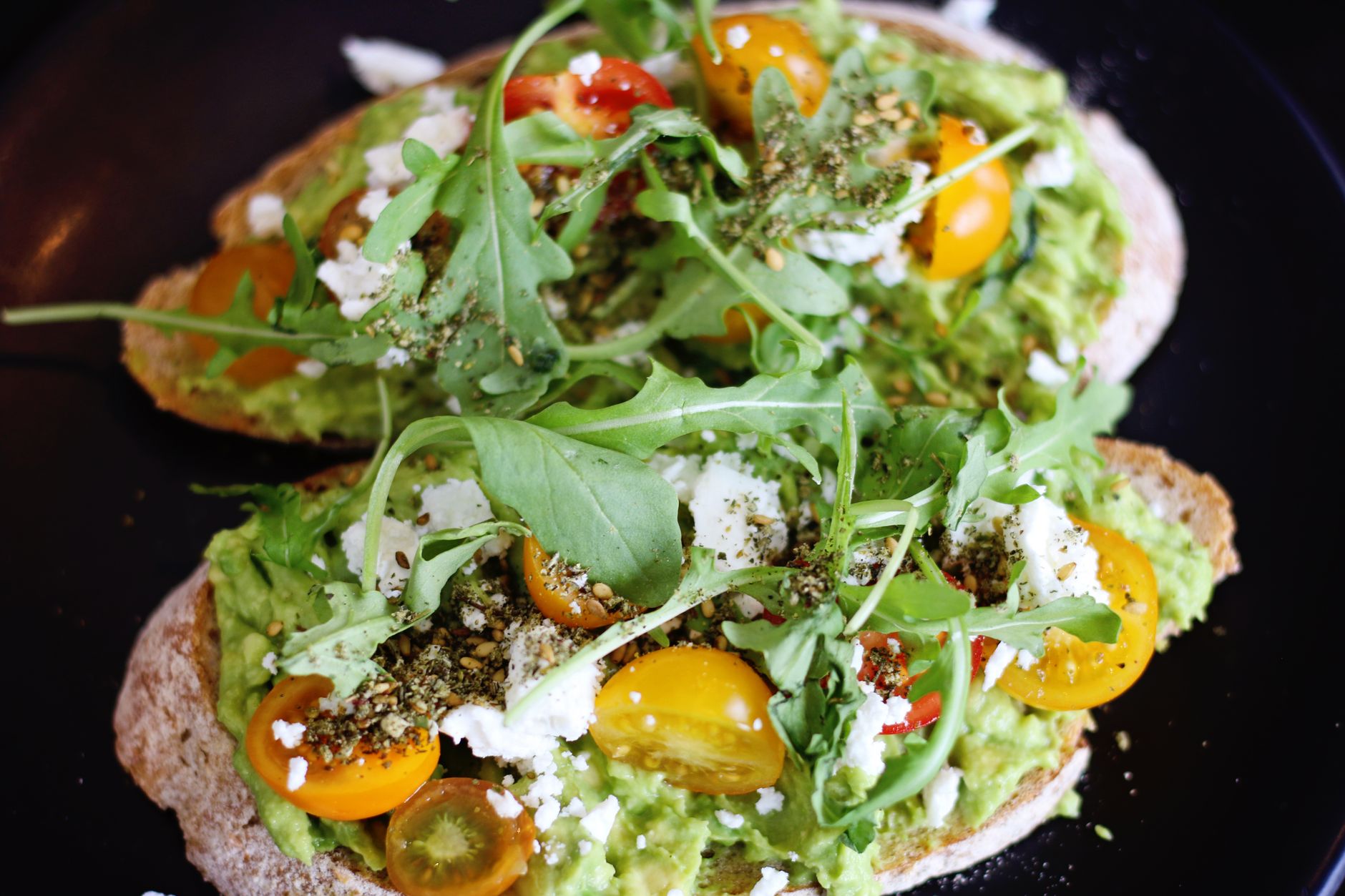 Smashed Avocado, Cottage Cheese & Hemp Seed Toast